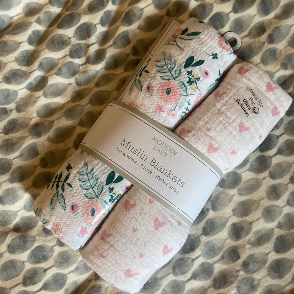 Brand New Muslin Baby Blankets